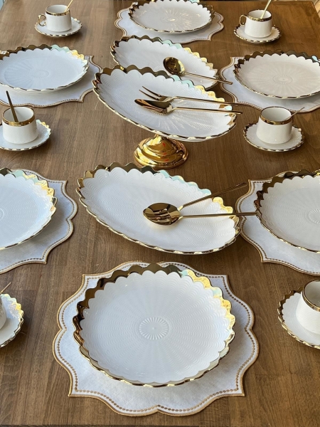 Rossev Daisy 38 Parça Kahvaltı Takımı