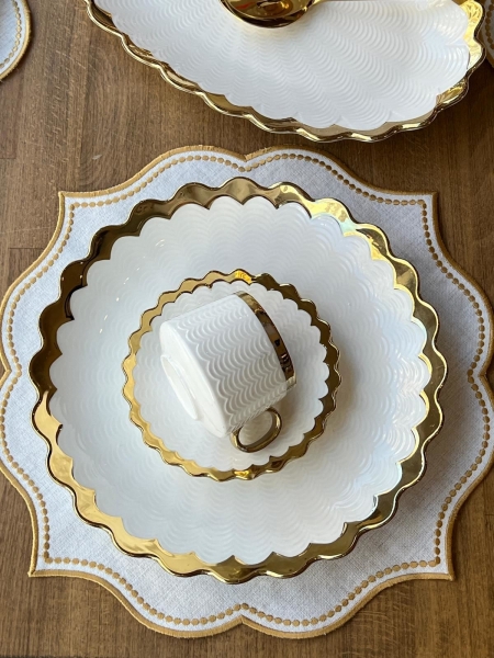 Rossev Daisy 38 Parça Kahvaltı Takımı