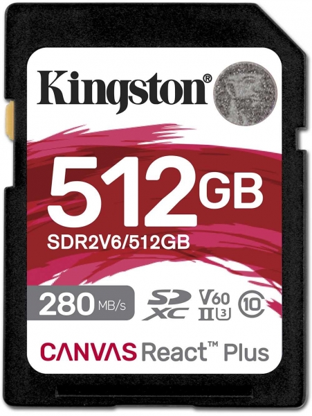 Kingston Canvas React Plus V60 SD (512 GB)