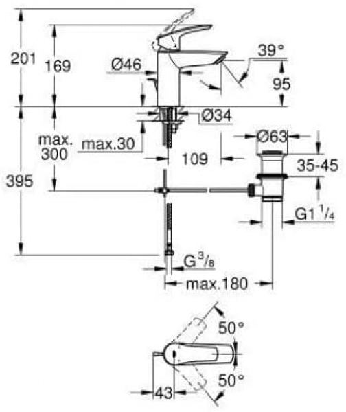 Grohe Eurosmart S 332652433 Lavabo Bataryası