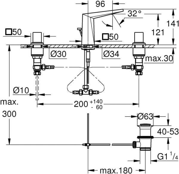 Grohe Allure Brilliant 20626000 Lavabo Bataryası