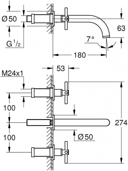 Grohe Atrio 20661DA0 Lavabo Bataryası