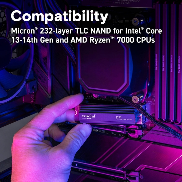Crucial T705 SSD (4 TB / Pasif Soğutmalı)
