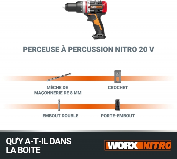 Worx WX354.9 Solo Akülü Matkap (Aküsüz)