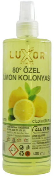 Luxor Limon Kolonyası Pet Şişe Sprey 400 ml