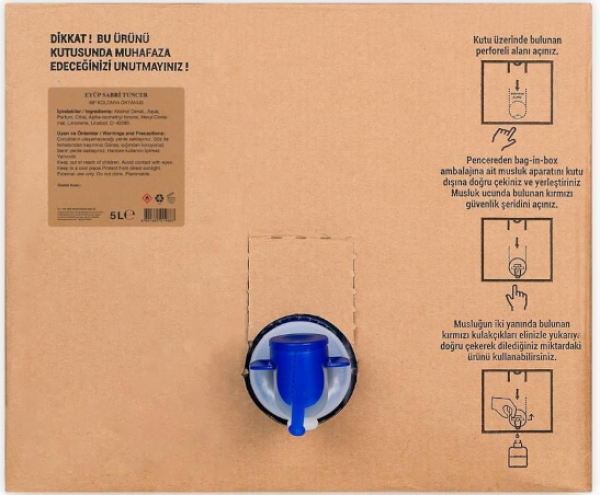Eyüp Sabri Tuncer Okyanus Kolonyası Bag in Box 5 lt (5 litre / Kutulu Poşet)