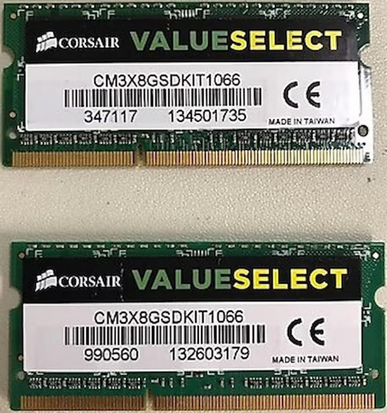 Corsair Value Select 8 GB 1066 MT