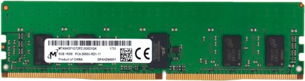 Micron MTA9ASF1G72PZ-2G6D1QK 8 GB 2666 MT