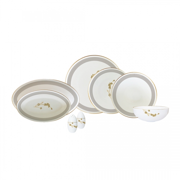 Neva Amber Elegans N3562 56 Parça Yemek Takımı