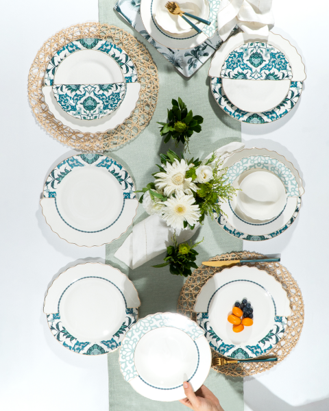 Neva Mentol Hibrit N3278 24 Parça Yemek Takımı