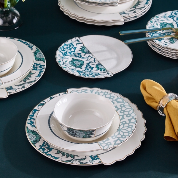 Neva Mentol Hibrit N3278 24 Parça Yemek Takımı