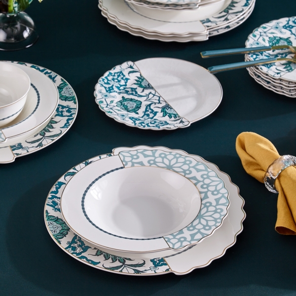Neva Mentol Hibrit N3278 24 Parça Yemek Takımı