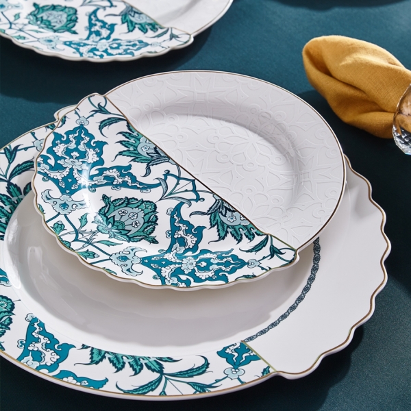 Neva Mentol Hibrit N3278 24 Parça Yemek Takımı