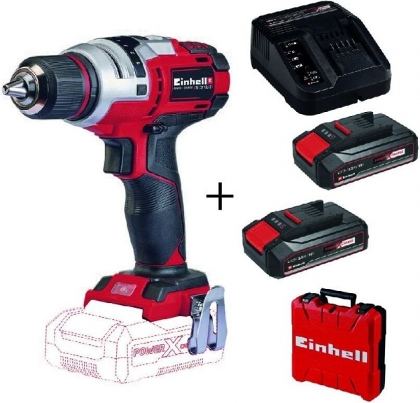 Einhell TE-CD 18 Li E (2x2.5Ah) Akülü Matkap (2 Akülü / 2.5 Ah)