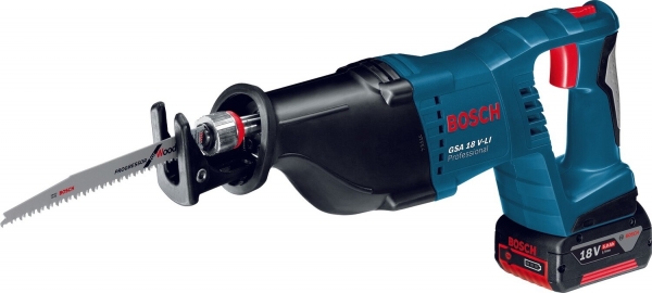 Bosch GSA 18V-LI Professional (2x5.0Ah) Tilki Kuyruğu (Akü Dahil / 5 Ah)
