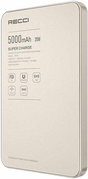 Recci RP25 5000 mAh Powerbank