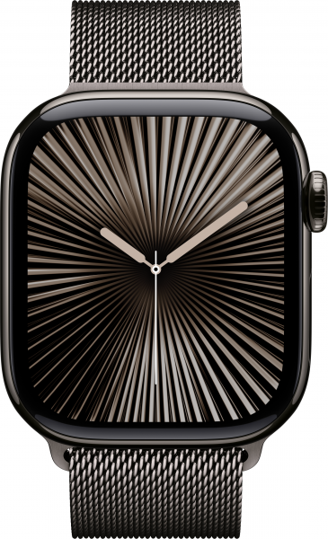 Apple Watch Series 10 Cellular 42mm Titanyum Kasa ve Milano Loop Akıllı Saat