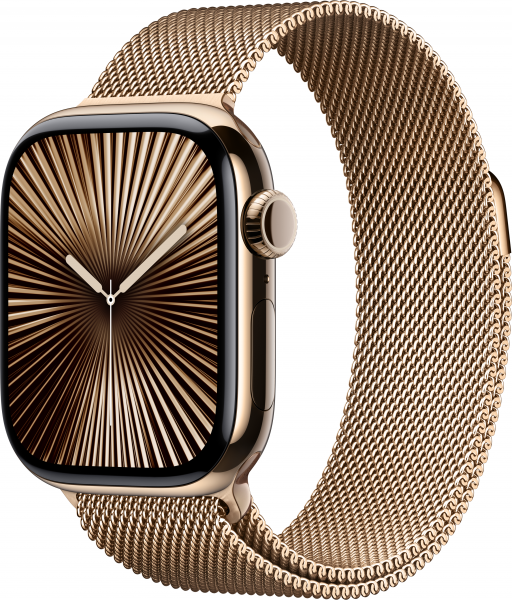 Apple Watch Series 10 Cellular 42mm Titanyum Kasa ve Milano Loop Akıllı Saat