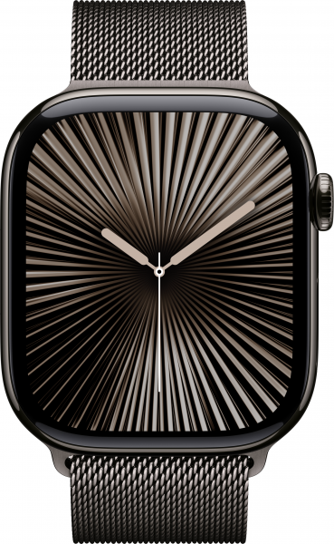 Apple Watch Series 10 Cellular 46mm Titanyum Kasa ve Milano Loop Akıllı Saat