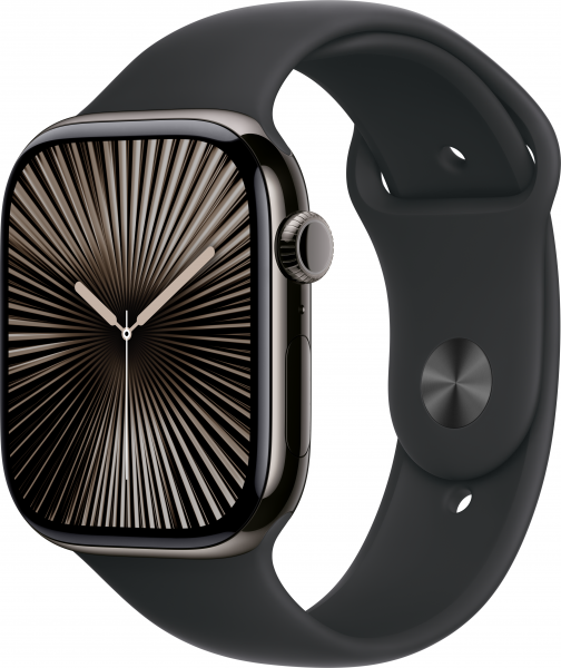 Apple Watch Series 10 Cellular 46mm Titanyum Kasa ve Spor Kordon Akıllı Saat