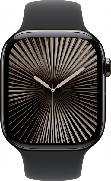 Apple Watch Series 10 Cellular 46mm Titanyum Kasa ve Spor Kordon Akıllı Saat