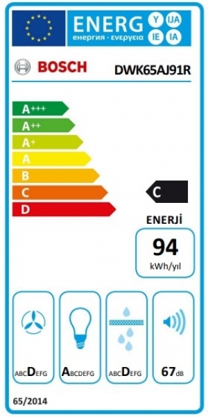Bosch DWK65AJ91R Davlumbaz