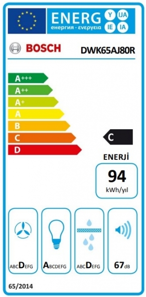 Bosch DWK65AJ80R Davlumbaz