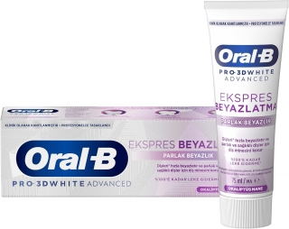 Oral-B Pro 3D White Advanced Ekspres Beyazlık Parlak Beyazlık 75 ml