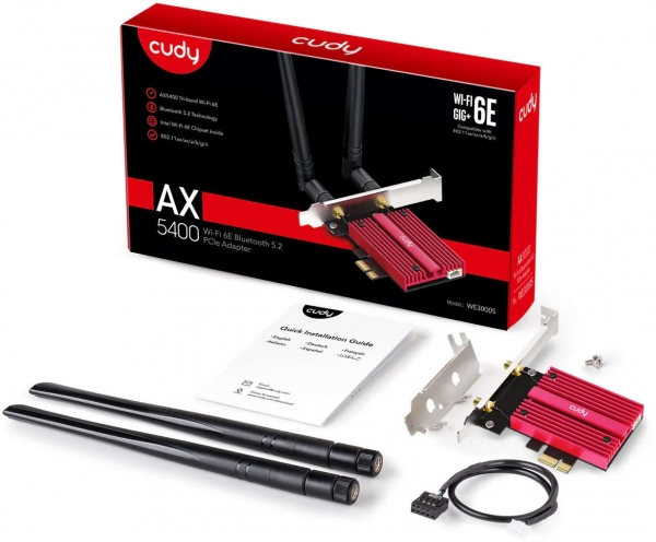 Cudy WE3000S Kablosuz PCIe Adaptörü