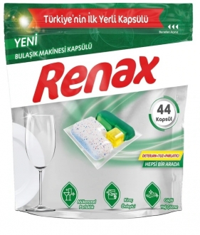 Renax Hepsi Bir Arada Tablet Bulaşık Makinesi Deterjanı 44 Adet