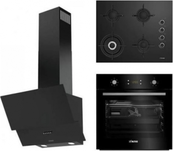 Altus Siyah Ankastre Set ALA 185 GB + ALA 137 B + ALA 540 B