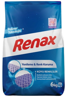 Renax Yenileme & Renk Koruma Renkliler ve Beyazlar Toz Çamaşır Deterjanı 6 kg
