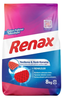 Renax Yenileme & Renk Koruma Renkliler Toz Çamaşır Deterjanı 8 kg