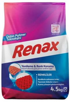 Renax Yenileme & Renk Koruma Renkliler Toz Çamaşır Deterjanı 4.5 kg