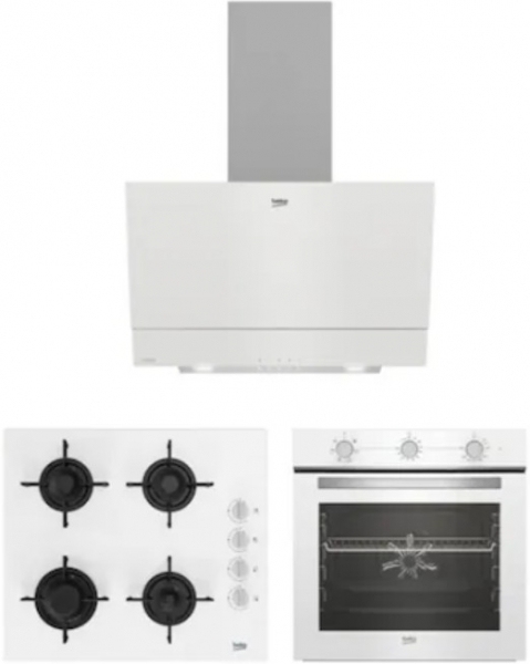 Beko Beyaz Ankastre Set BOCD T 6011 EB + BFC 220 HB + BDE 6050 HB