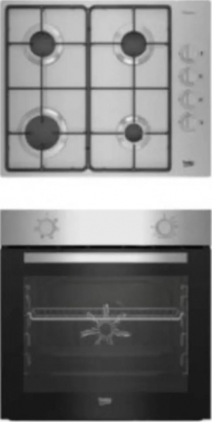 Beko Eco Inox 2'li Ankastre Set BOMD D 6110 EI + BFM 310 I +
