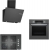Bosch Gri Ankastre Set POP7C9O12O + HBF534EH3T + DWK66PJ70T