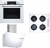 Bosch Lux Beyaz Ankastre Set POP6C2O10O + HBF534EW3T + DWK66PJ20T