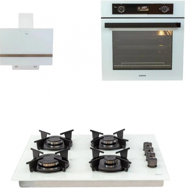 Gosso Uludağ Beyaz Ankastre Set 5014 + 7011 + 9011