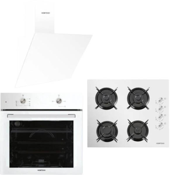 Homtego Star Beyaz Ankastre Set 40 TAHDF + B66-S2 + DA6-833