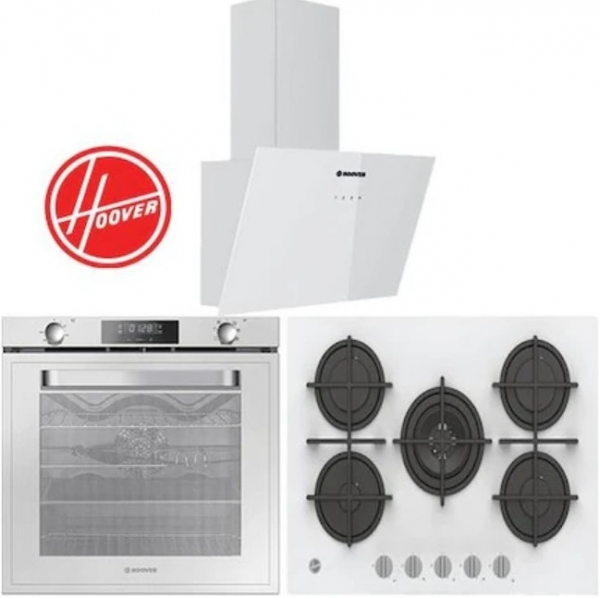 Hoover Beyaz Ankastre Set HVG74WK3W + HOAT 3150 WI + HDG6C1GWTK