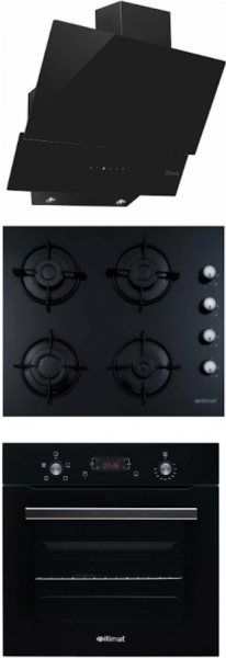 İtimat Dijital Pro Siyah Ankastre Set 1531.02 + AF500 + 9011