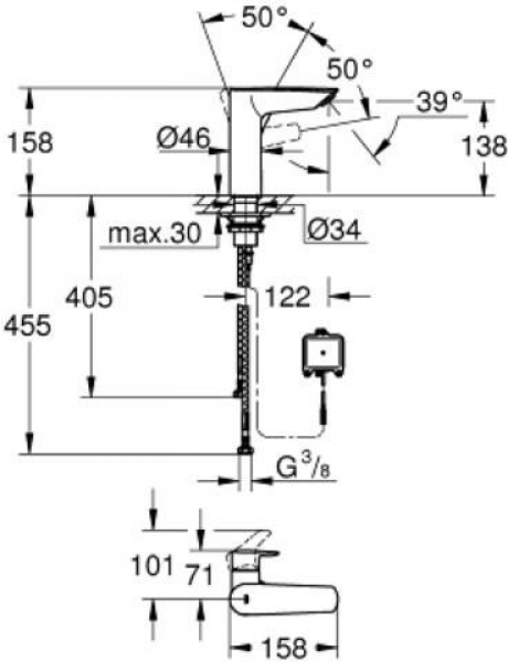 Grohe Eurosmart 239752433 Lavabo Bataryası