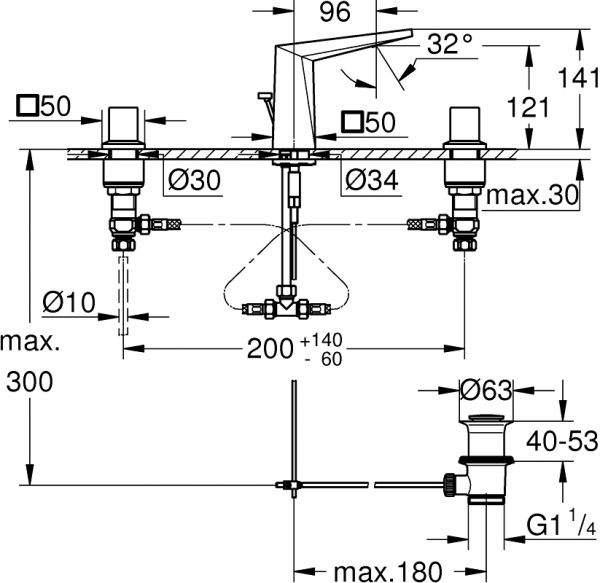 Grohe Allure Brilliant 20626AL0 Lavabo Bataryası