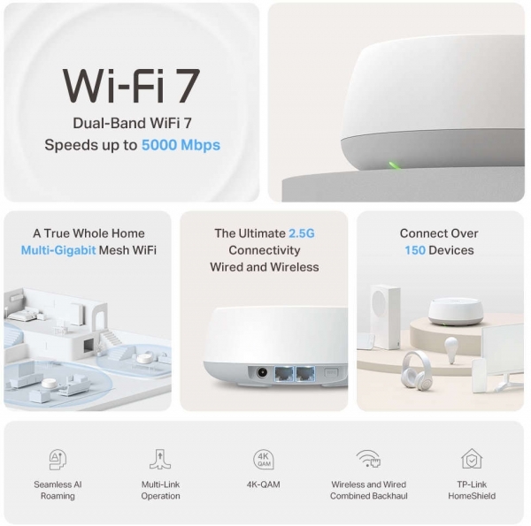 TP-Link Deco BE25 3'lü Router