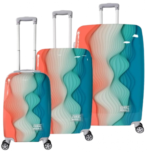 Coral High 16800 3'lü Valiz Seti