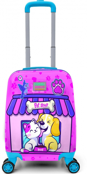 Coral High 16776 Pet Shop Desenli Çocuk Valizi