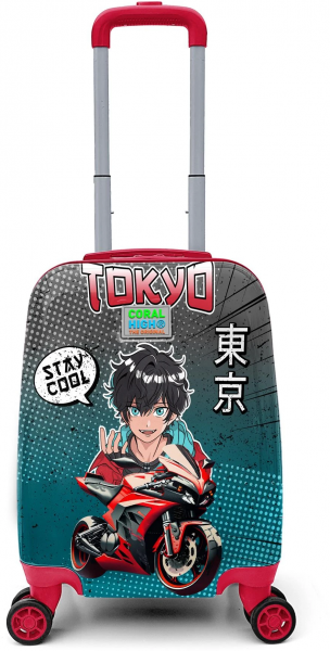 Coral High Anime Motorsiklet Çocuk Valizi
