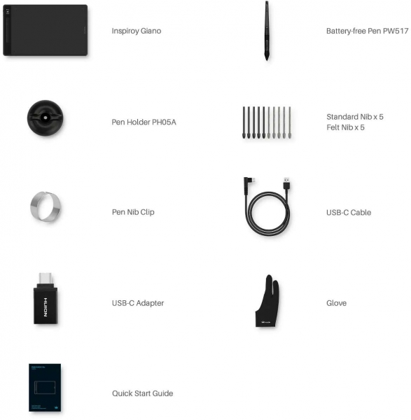 Huion Inspiroy Giano Grafik Tablet