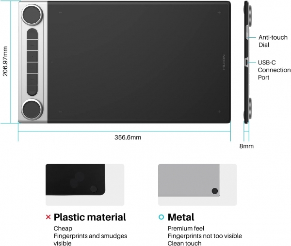 Huion Inspiroy Dial 2 Grafik Tablet